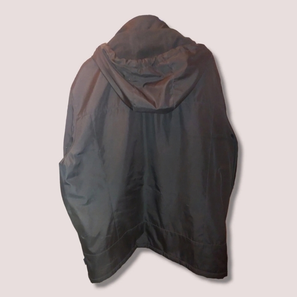 Calvin Klein Outerwear Black Polyester Coat Jacket W/ Detachable Zipper Hood XXL - Picture 9 of 9